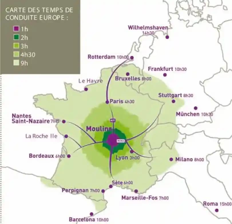 Carte centralité géographique