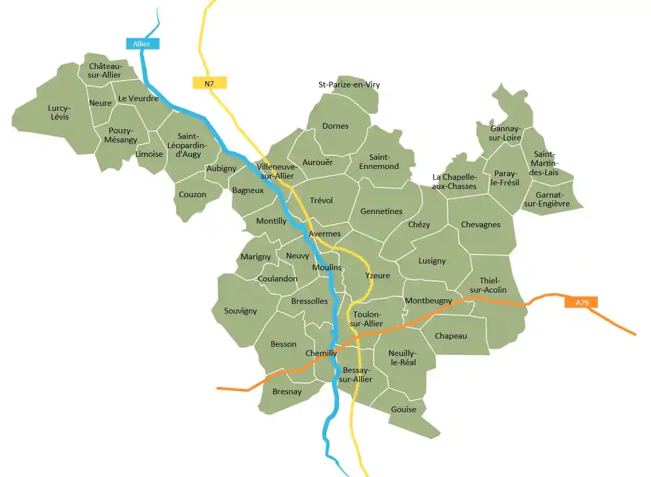 Carte des acteurs de l'industrie